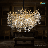 Qulik Opulence Drop Luxury Decorative Chandelier Electroplated Ceiling Lights - QL-P8048-D600