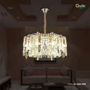 Qulik Luxury Modern Crystal Chandelier 3 color LED Ceiling Light - QL-3361-600