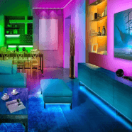 5-10M RGB LED Light Strip with USB, Music Sync, Remote and App Control – 2835 Color Changing TV Backlight, 5V Decorative Lights for Home, Party, Holiday and Halloween