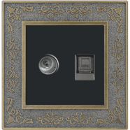 TV and Internet Combined Socket (Descent Series)