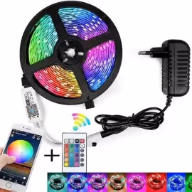 16 Feet LED Strip Light 5 Colors With Remote Control - RGB Light