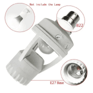 Led Light Holder B22 To E27 Plug 360 Degree Pir Motion Sensor Motion Detection Sensor Light Bulb Socket Base Holder